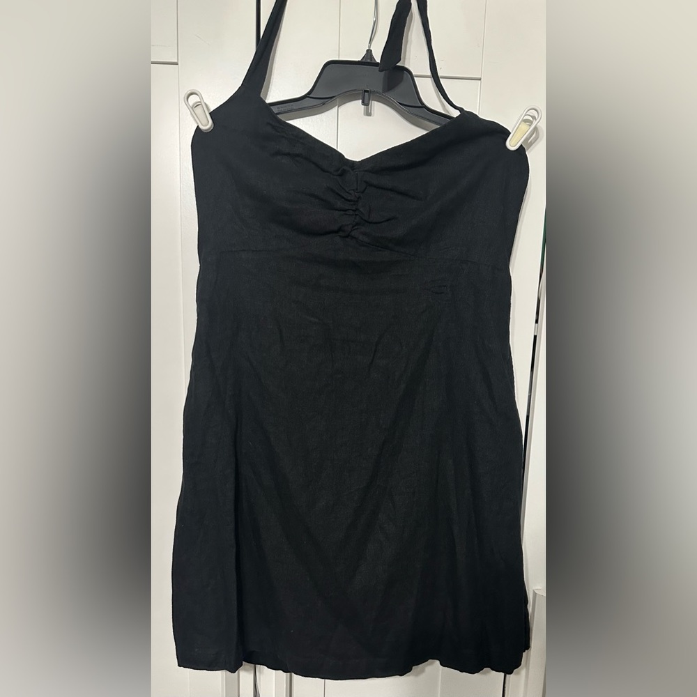 Old Navy Black Halter Dress